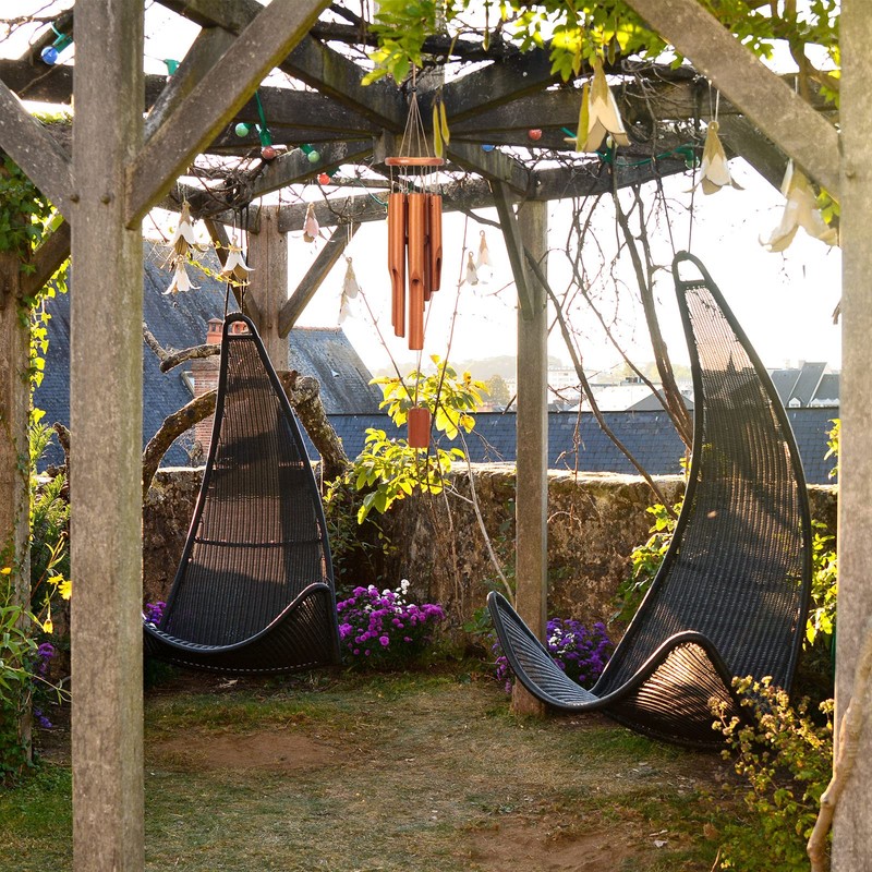 Vinsot 2 Pieces Bamboo Wind Chimes for Outside 30 Inches