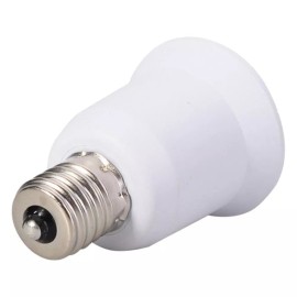 YI Lighting 25pcs Intermediate base E17 to Standard Medium base E26/E27 Converter Adapter