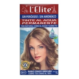 Elite Tinte Natural, Se Prepara Con Agua Tono Rubio Cenizo Obscuro