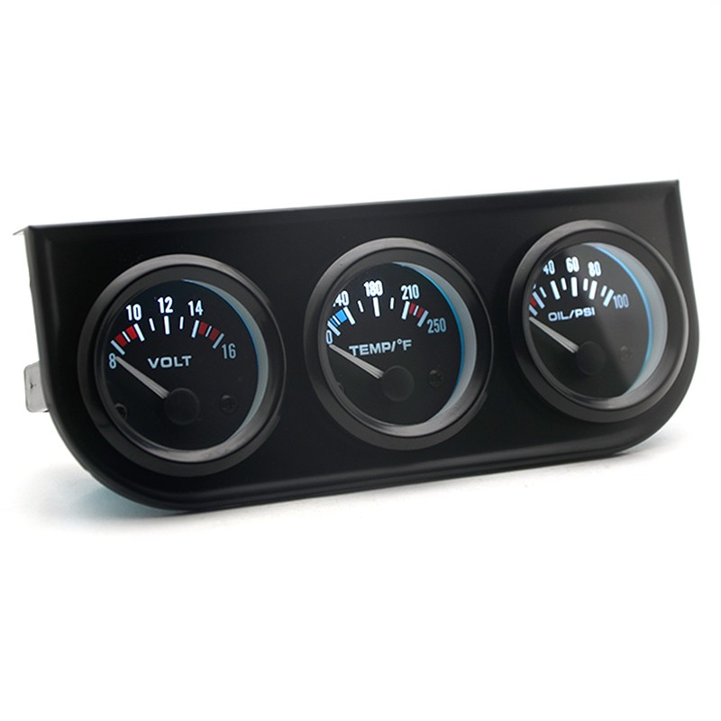 3 in 1 Car Meter Auto Gauge Voltmeter Water Gauge