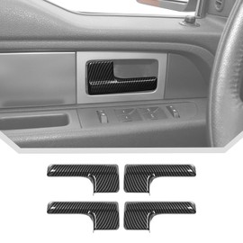 JeCar Carbon Fiber Interior Door Handle Cover Trim Fit for Ford F150 Raptor 2009-2014 Interior Accessories (4pcs)