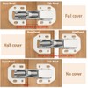 TOVOT 2PCS 4" Cabinets Hinges with Screws Easy-Installation Hinges Doors