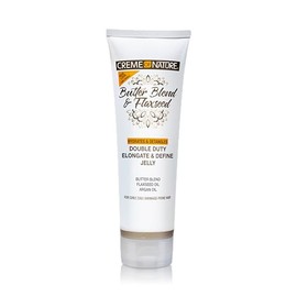 Creme of Nature Curl Elongater, Butter Blend, Argan Oil, Flaxseed Oil, Curl Jelly for Defining Hydration, 8.45 Oz