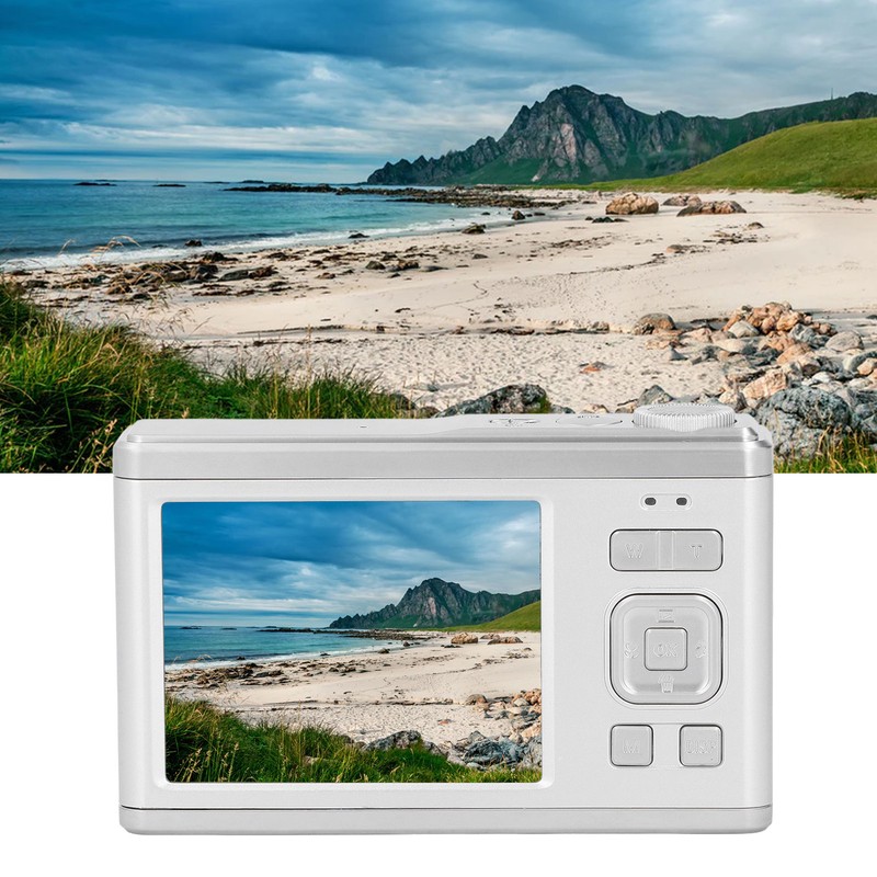 Digital Camera 4K HD Dual Cam Dual IPS Screen 16X