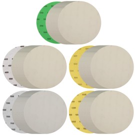 6 Inch Sanding Disc, GOH DODD 25 Pieces Wet Dry Sandpaper 3000 4000 5000 7000 10000 Grit Hook and Loop Sanding Pads for Auto Metal Glass Resin Wood Polishing Sanding