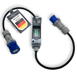 Mobile Electricity Meter Box 230 V [MID 24] with 16 A CEE Plug and Coupling, Digital Electricity Meter, Ideal for Camping, Construction Sites and Electric Vehicles