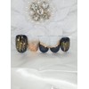 Gold Rain Handmade Nail Tips - Long Oval / 골드레인