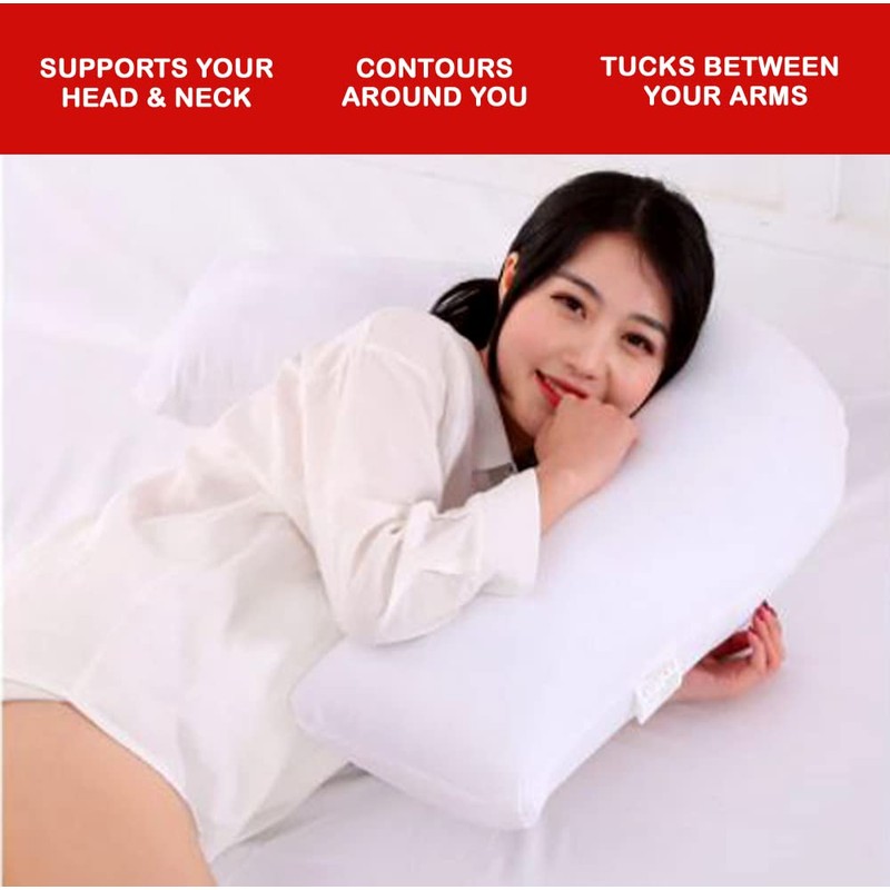 Textile Wise V Shaped Pillow Pregnancy Pillow Polyester Filled -