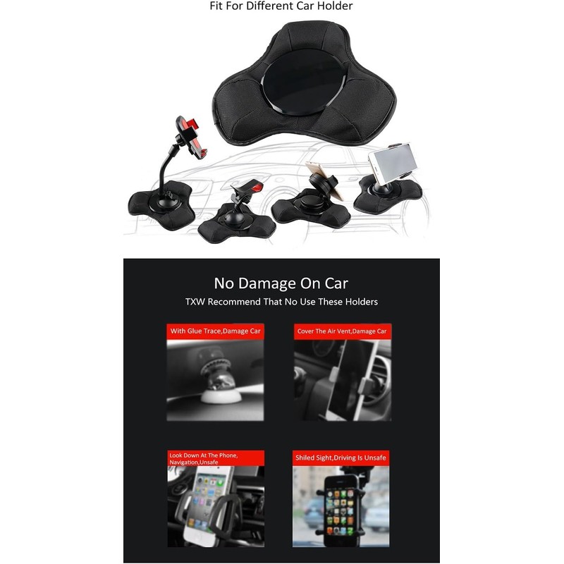 Universal Nonslip Beanbag Dashboard Friction Mount,GPS Dash Mount,Car Mobile Phone