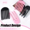 TRKETK 4 Pcs Wind Shaping Styling Combs, Fluffy Bangs Hair