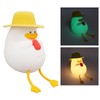 Cute Duck Night Light Warm Light RGB USB Charging Silicone