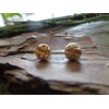 ◦•● Gold Agate Druse Replica Resin Stud ✿● Small Earrings