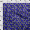 oneOone Georgette Viscose Indigo Blue Fabric Asian Japanese Floral Fabric