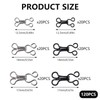 QIYUDA 120 Pcs Hook and Eye Closures for Clothing, Bra