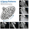 Proox Double Shower Head with Built-in Valve, High Pressure 6