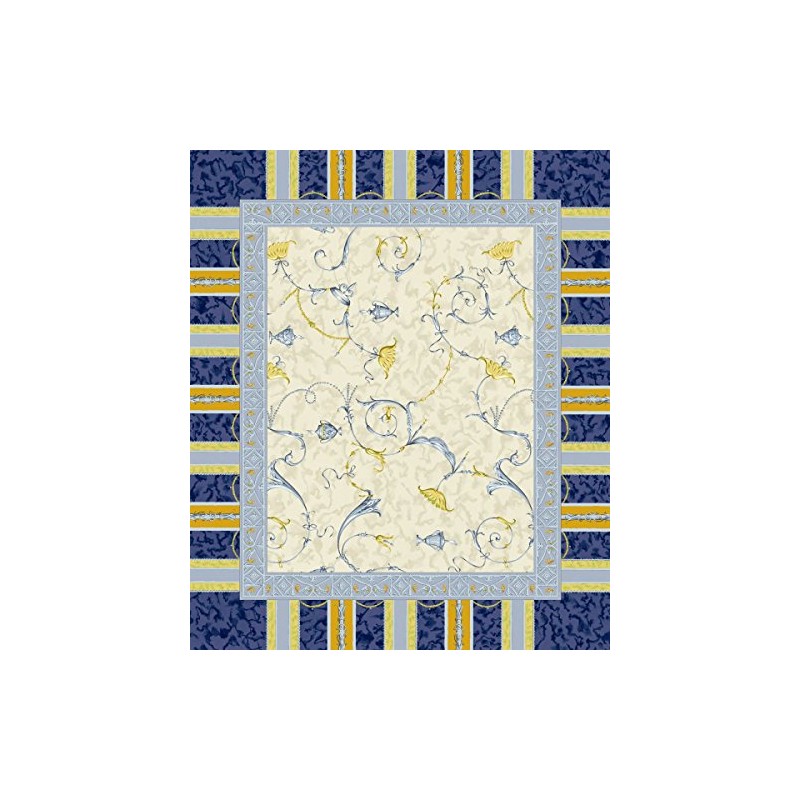 Bassetti Oplontis Placemats, Cotton, Blue, 50 x 150 cm x