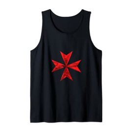 Maltese Eight Cross Red Flag Loving Gift For Malta Patriots Tank Top