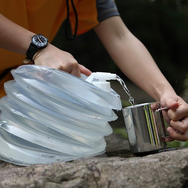 AceCamp Accordion Jerrycans, Collapsible Water Container, Drinking Water Carrier Jug
