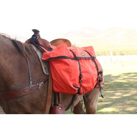 TrailMax Over-The-Saddle Pack Pannier Bags; Fit Most Western & Endurance Riding Saddles; Ideal for Hunting Camp & Packing Gear; Orange