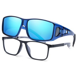 LVIOE Polarized Fit Over Glasses Sunglasses for Women Men Over Glasses Sun Glasses with UV400 Protection LS0312