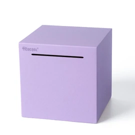 Hicocool Purple Stainless Steel Piggy Bank for Kids Adults, Must Break to Open for Real Money, Unbreakable Metal Money Bank for Cash Saving (4.72 inch)