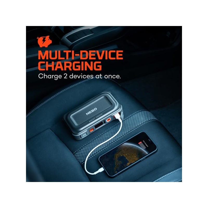 NEBO Assist 1500XP Portable Car Battery Jump Starter | 44.4Wh