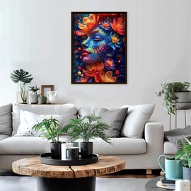 GHHKUD 5D Diamond Painting Kits for Adults, Garden Goddess Diamond Art Kits for Beginners, DIY Full Drill Diamond Art Stitch, Diamond Art Canvas Painting Pictures for Home Wall Decor, 30 * 40CM