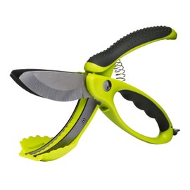 Sagaform Salad Scissors | Multifunctional Heavy Duty Chopper | Kitchen Cutting Tool | Stainless Steel | Green
