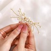 IYOU Bridal Wedding Hair Combs Silver Pearl Side Comb headpiece