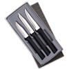 RADA Set of 3 Black Handled Paring Knives With Knife
