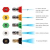 Pressure Washer Spray Nozzle Tip Set with 5 Multiple Degrees
