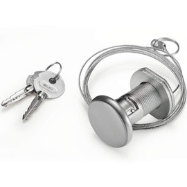 Belko BKEL-ELOCK Garage Door Drive Emergency Release with Lock for Garage Doors without Separate Entrance, Can Open from the Outside 1.9 m Steel Cable Includes 2 Keys