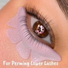 Lomansa Wimpernlifting Pads, Lash Lifting Pads für die Unteren Wimpern, Verformt sich Nicht Leicht und ist Wiederverwendbar, kann als Augenklappe verwendet werden, Geeignet für den Salon(Rosa)