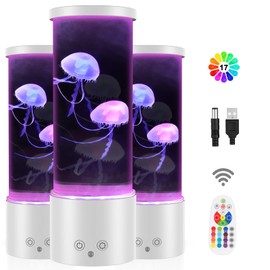 Jellyfish Lamp, Soarling Jellyfish Lamp, LED Jellyfish Lamp with 17 Colours, 4 Light Modes, Jellyfish Lamp Aquarium for Children Adults, Jellyfish Lamps, Mood Light for Relaxation, Home Decoration
