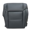 SecosAutoparts Passenger Bottom Replacement Black Leather Seat Cover Compatible with