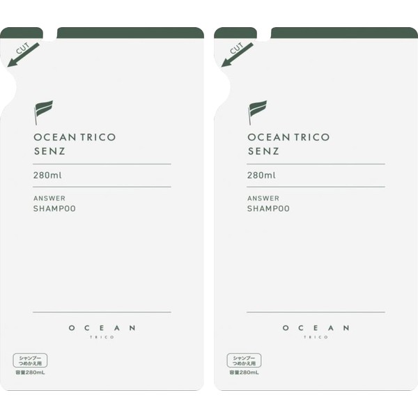 OCEAN TRICO SENS ANSWER SCALP SHAMPO, Refill Set of 2,