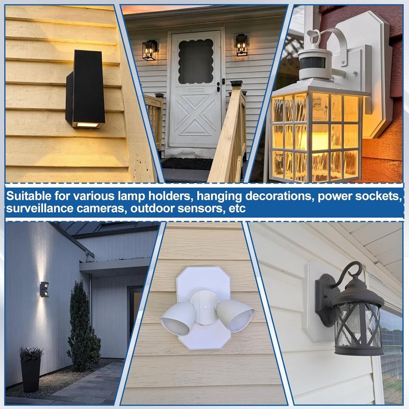 Vinyl Siding Mounting Block with Built-in Electrical Box, Universal Siding