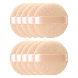 Kakalote Borlas Maquillaje Redondas Polvos Faciales Cinta Borla Corporal Terciopelo Suave Sueltos Corporales Base Unidades Albaricoqu