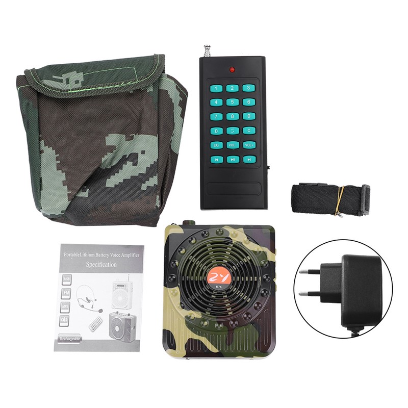 Camouflage Remote Control Outdoor Hunting Decoy Bird Caller Sound Speaker