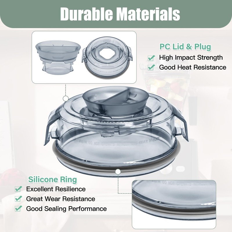 WSEYU Replacement Lid Compatible with Ascent 48 oz Container A3500