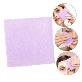 Minkissy Konjac Makeup Remover Cloth Soft Washable Facial Towel for Gentle Makeup Removal Versatile Cleaning Pad for All Skin Types Purple