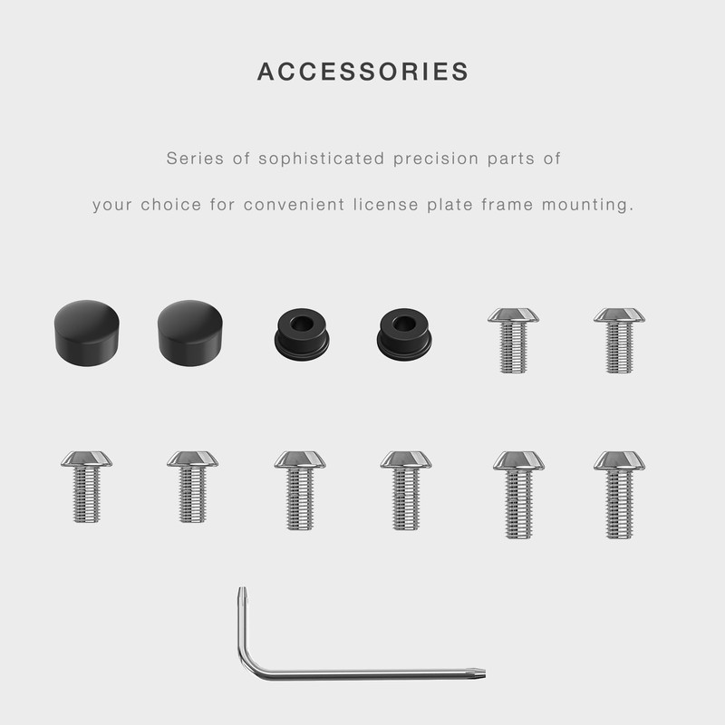 Black License Plate Frame