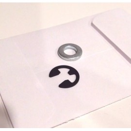 Williams - generic 2 Retaining E-Clips & Washers for Williams Arcade Joystick - Joust Defender ect.