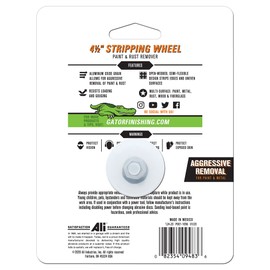 Gator 4-1/2" x 7/8" Type 27 Stripping Wheel, Silicone Carbide, Extra Coarse Grit
