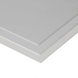 Evergreen 9020, polystyrene board, 150 mm x 300 mm x 0.50 mm. Pack of 3, white
