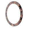 Watch Bezel Insert 38mm Black Base Rose Gold Digit Ceramic