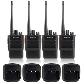 Retevis RB46 Waterproof Walkie Talkies,Rugged 2 Way Radios,1150mAh Rechargeable Battery,Clear Voice,VOX,Emergency Alarm,Compact,Two Way Radio Long Range for Retail Farm Hotel Construction (4 Pack)