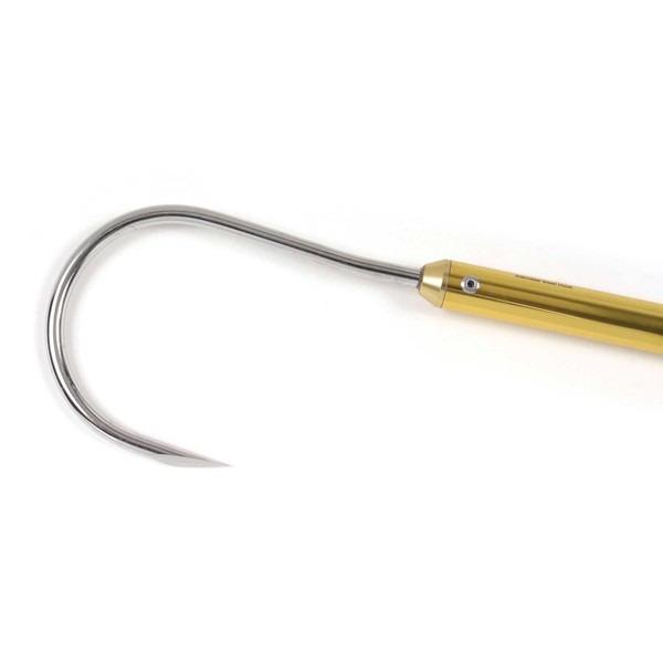 Sea Strike SS372G Gold Anodized Aluminum Gaff 3" Stainless Hook 6'