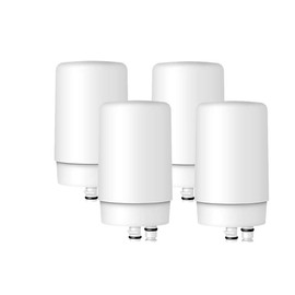 EcoAqua Water Filter Replacement for Brita Faucet Water Filter 36311, FR-200, FF-100, on Tap System,4-Pack