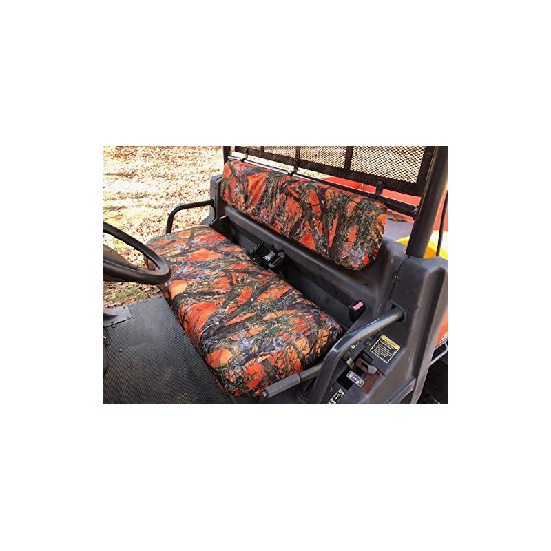 Durafit Seat Covers Kubota RTV 1100/1140 Orange Camo Seat Covers